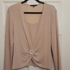 Blu Sage Blush Knit Top